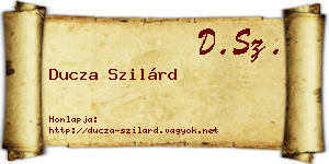 Ducza Szilárd névjegykártya