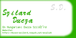 szilard ducza business card